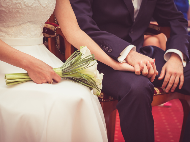念願の結婚式を挙げた二人